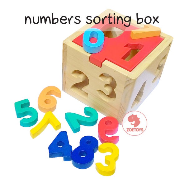 Zoetoys Shape Numbers Sorting Box | Rumah Bentuk | Kotak Pas Bentuk | Mainan anak | Cari kado