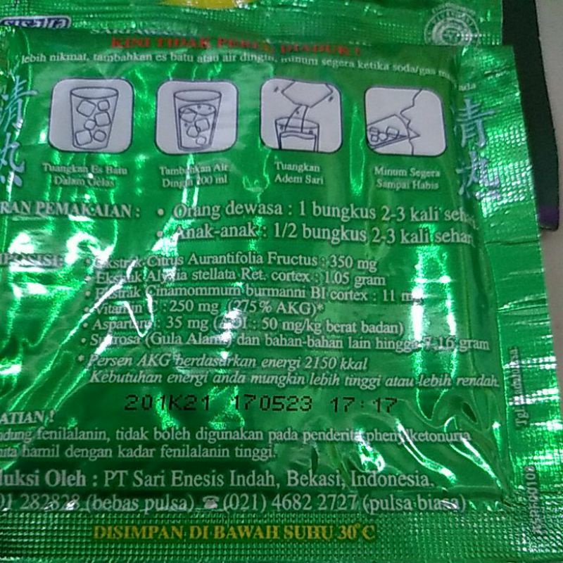 PAKET 6 PCS Adem Sari sachet 7,16gr