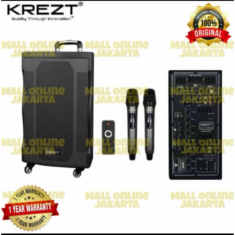 Speaker Aktif Krezt 15inch Portable was p20015c Original p 20015