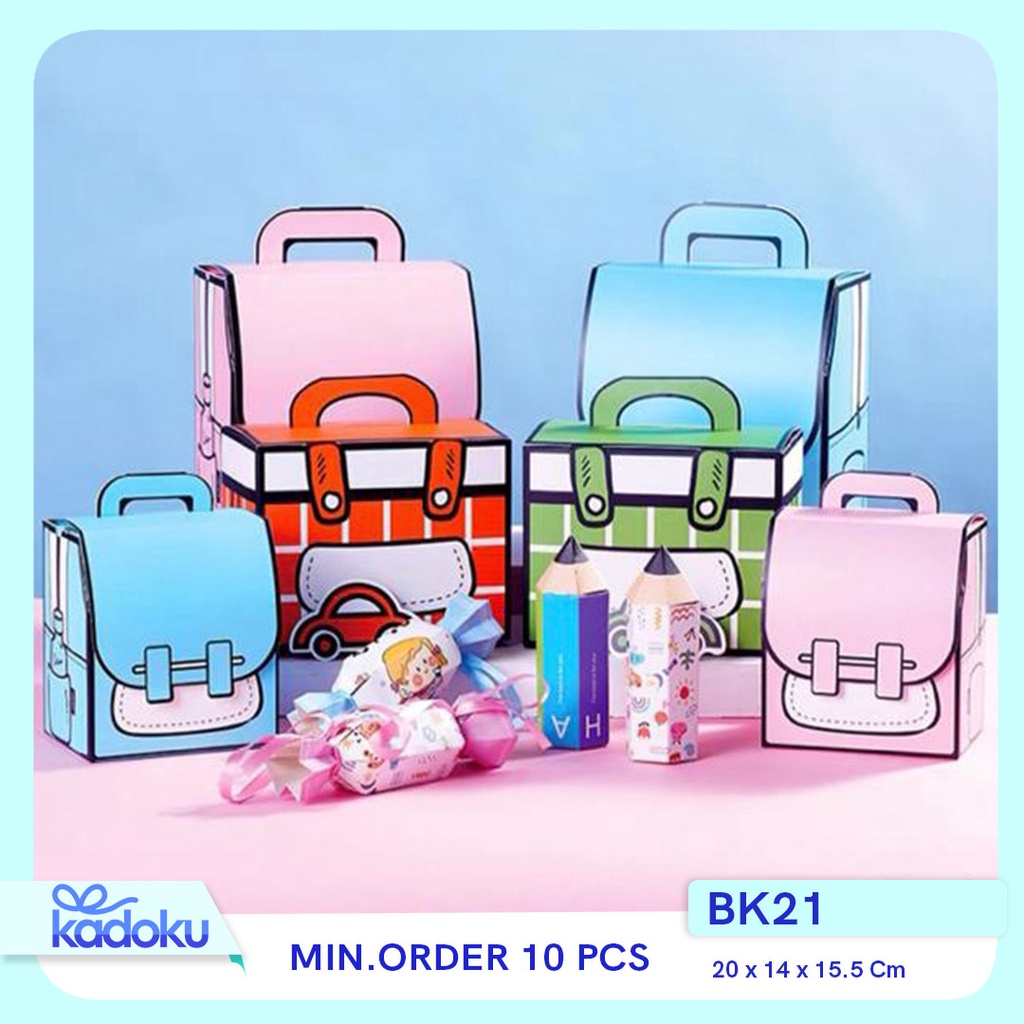 

Goodiebag anak ultah / Souvenir ultah anak / Hampers ultah anak / Box 3D anak I BK21