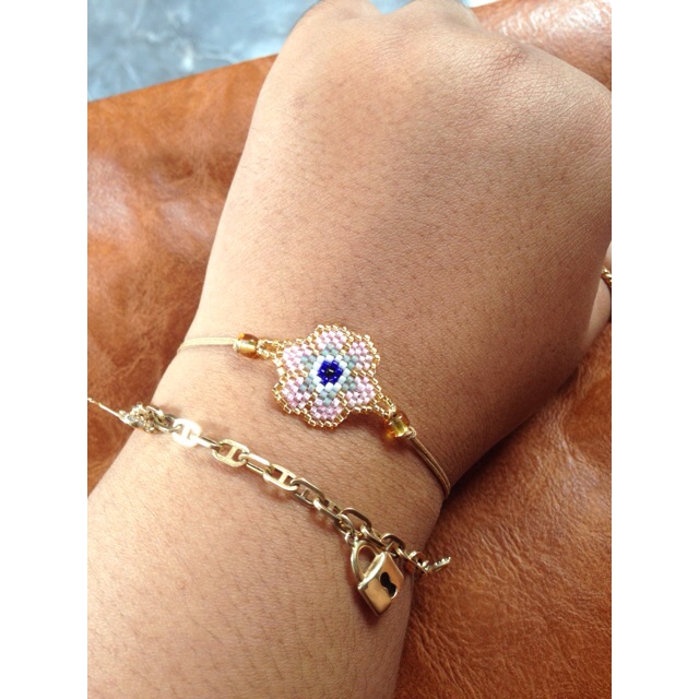 Gelang manik boho miyuki bunga bohemian etnik