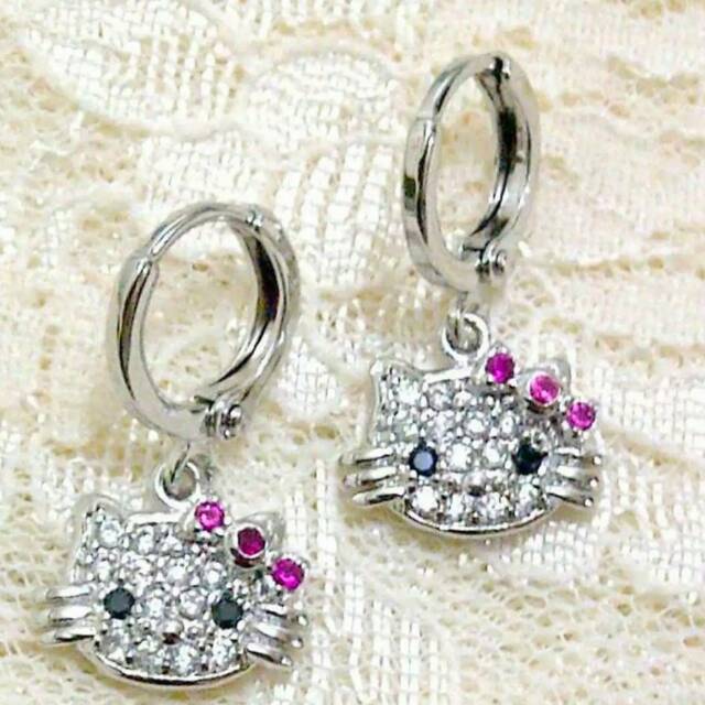 Anting Anak Hello Kitty silver Xuping asli