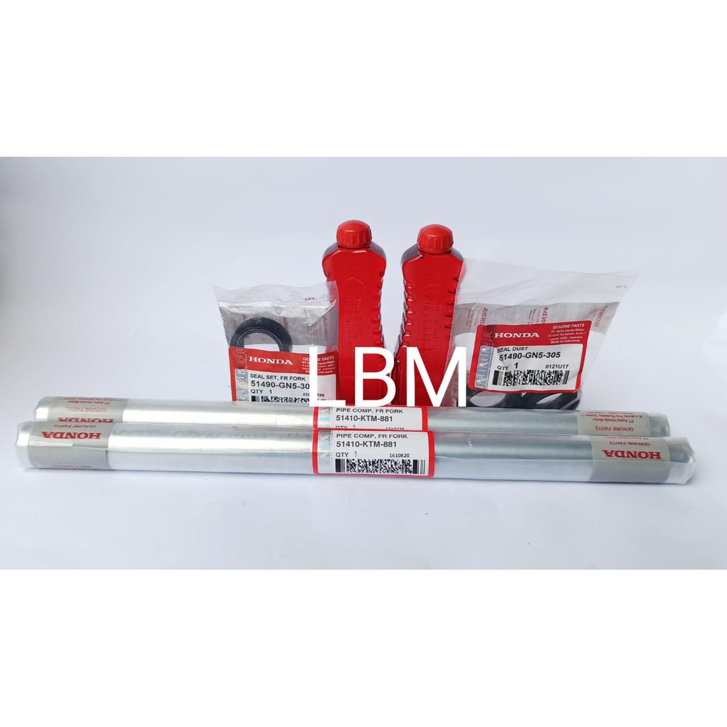 Paket AS Shock dan seal oli shock depan SUPRA X 125 FI Supra x 125 helm in Blade NEW