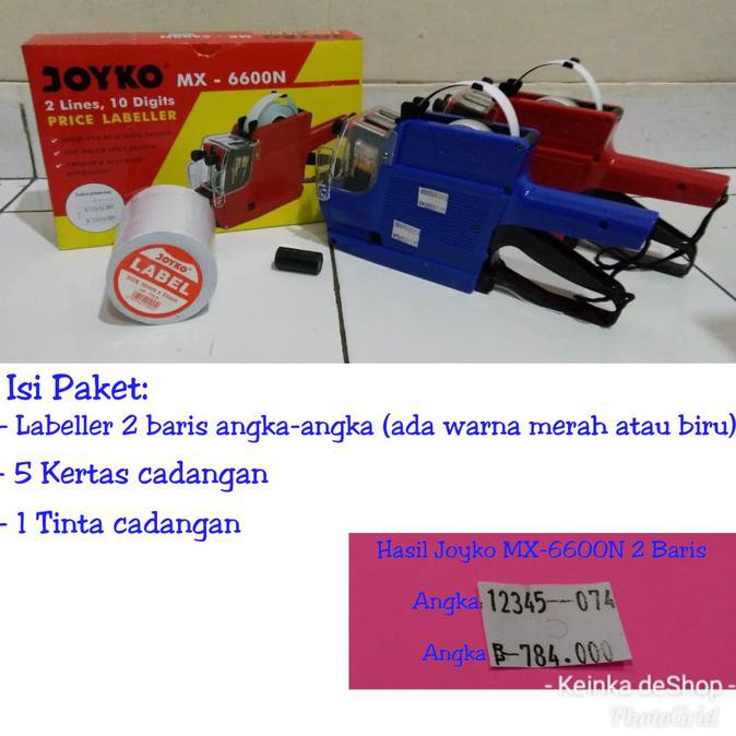 

Populer] Paket Alat Cetak Kertas Label Harga Price Labeller 2 Line Baris Angka