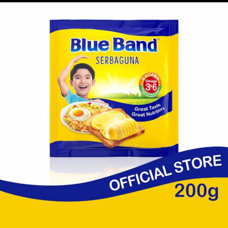 

1 bks mentega blue band 200gr