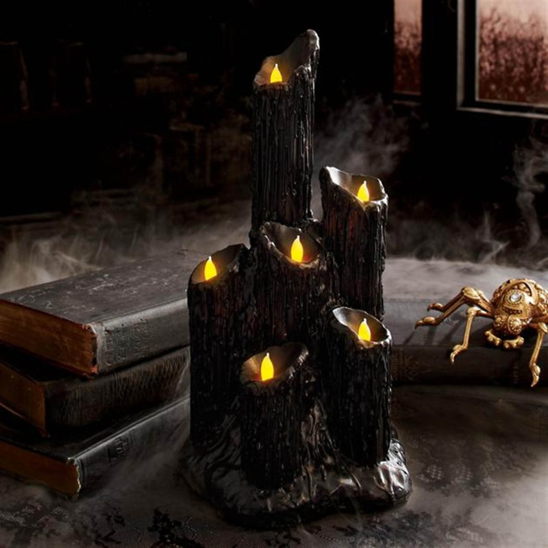 Holder Lilin Bentuk Labu Halloween