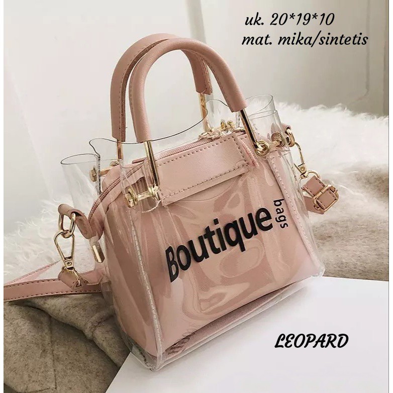 1.1 PROMO Tas transparan boutique new