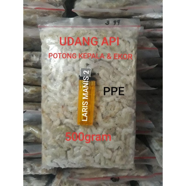 

Udang api beku potong kepala ekor 500gram