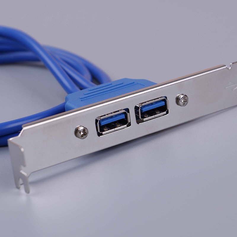 (dreamdreaming.id) Panel Expansion Bracket 2 Port USB 3.0 Ke Kabel Header 20-Pin