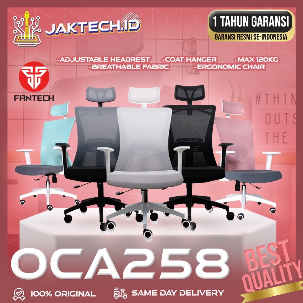 Fantech Kursi OCA258 / OC-A258 Kursi Kerja Kantor Premium Office Chair