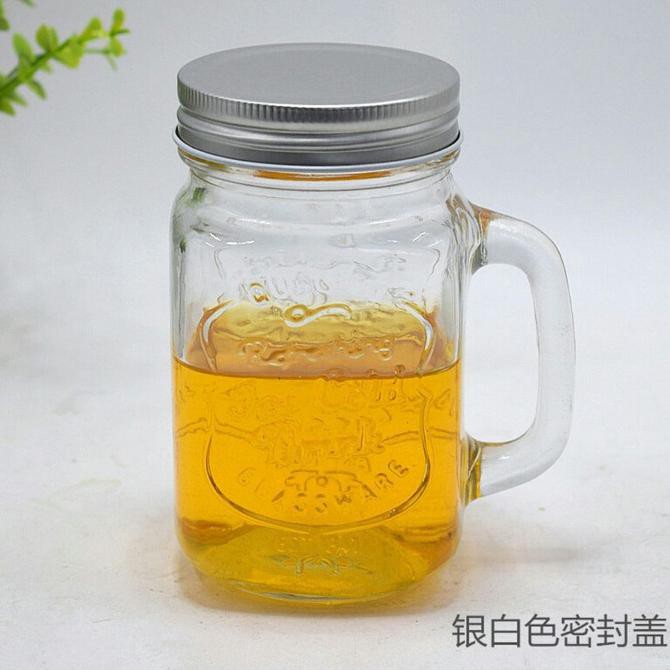 KJAW HARVEST DRINKING JAR TUTUP STAINLESS/HARVEST JAR/MUG JAR GLASS/GELAS 16XX
