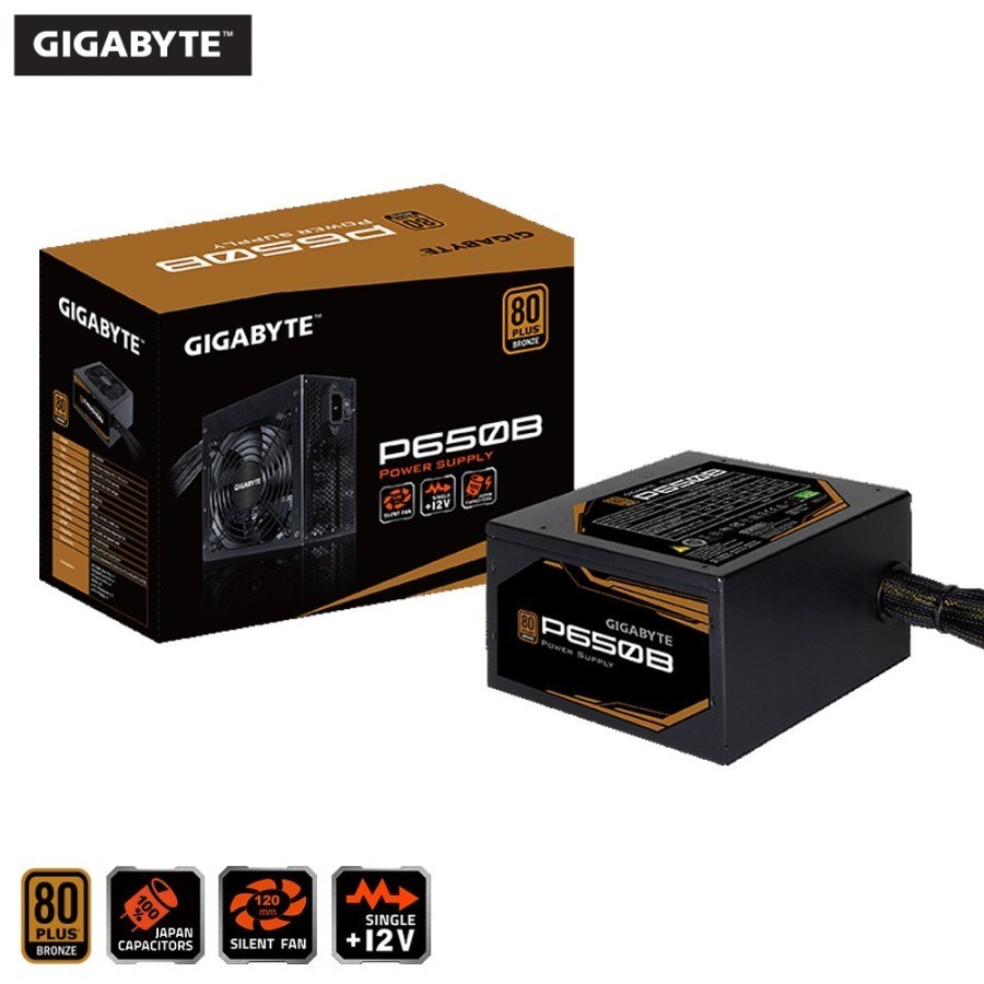 Gigabyte P650B 650W 80+ Bronze Power Supply PSU