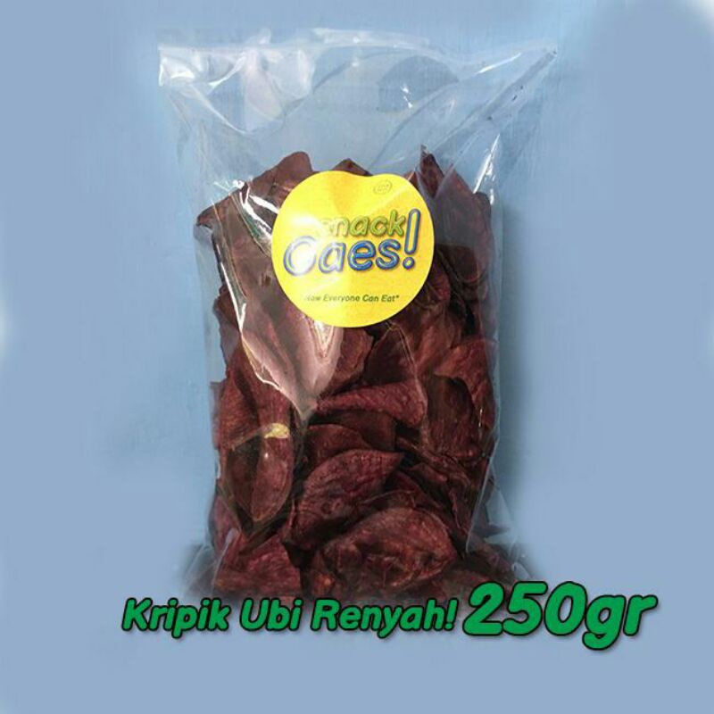 

Snack Gaes - Keripik Ubi Ungu Renyah Gurih Enak 250gr