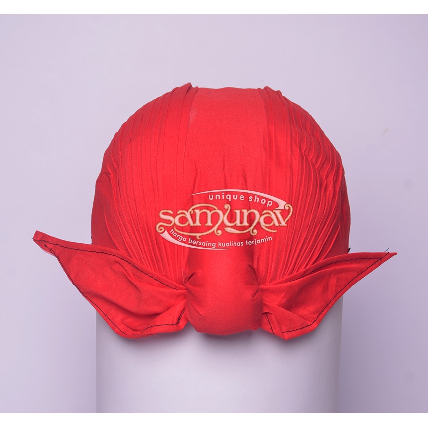 Blangkon Lipat Jogja Jebeh Merah Polos