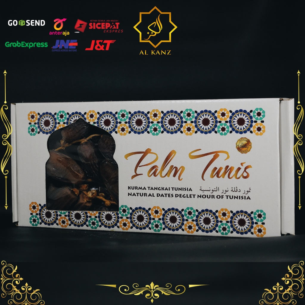 

Kurma Palm Tunis 500gr Tunisia Tangkai Premium