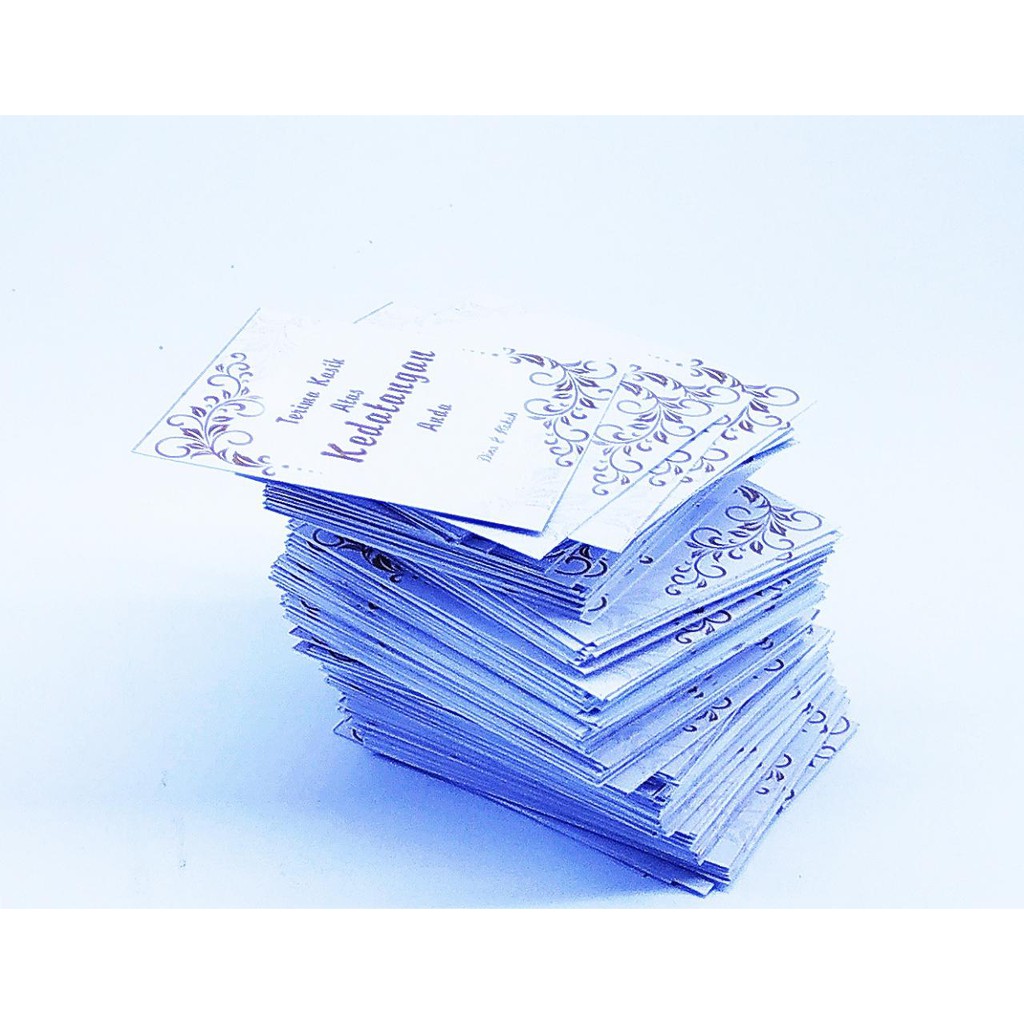 

Label souvenir/ucapan terima kasih pernikahan