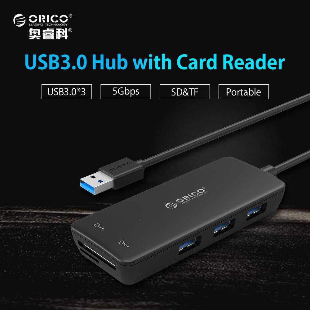 Orico usb hub 3.0 + Card reader H3TS-U3