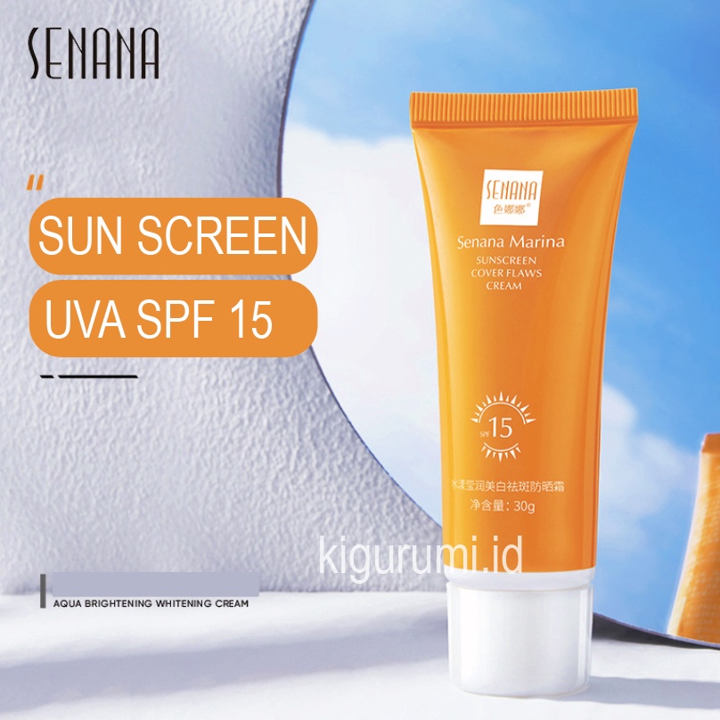 SENANA Sun Screen Ringan SPF 15 PA+ Sun Block Wajah BQ049