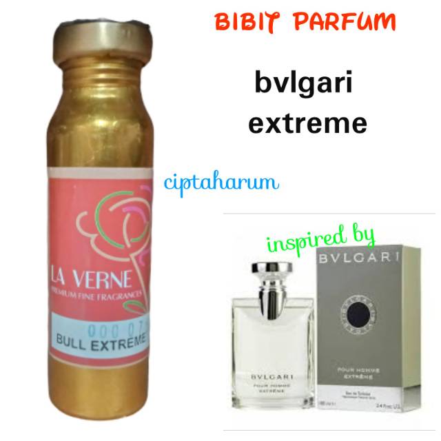 Biang parfum BVLGARI EXTREME - bull extreme 100ml segel la verne