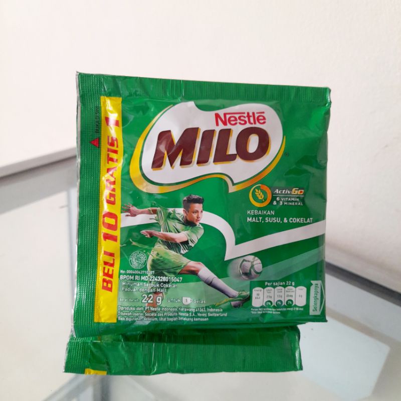 

Nestle Milo Activ-Go 22g Minuman Serbuk Bubuk Coklat Susu Malt Renceng Renteng Sachet Ecer 2000an Untuk 1 Gelas Makassar