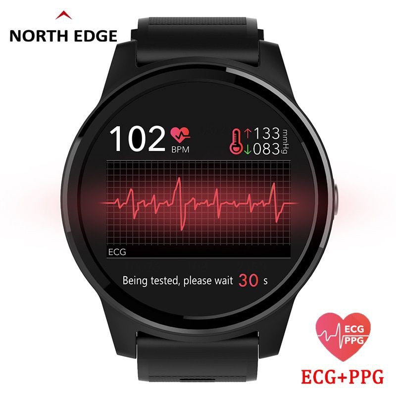 North Edge Type E101 Smart Watch Jam Tangan Digital Sporty With ECG dan PPG Wanita Dan Pria