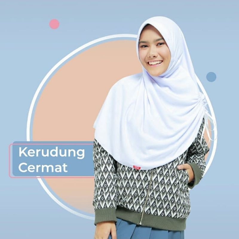 Kerudung anak/kerudung sekolah/kerudung instan/terbaru/Zoya/kerudung cermat Zoya