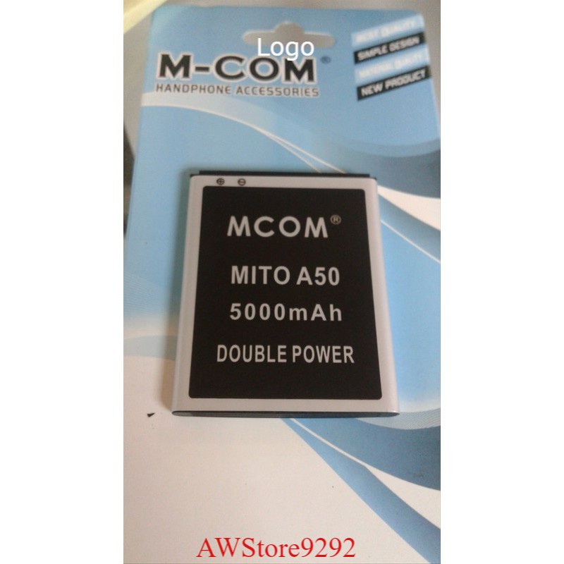 Mcom Battery Batre Baterai Double Power Mcom Mito A50 BA-00046 BA00046