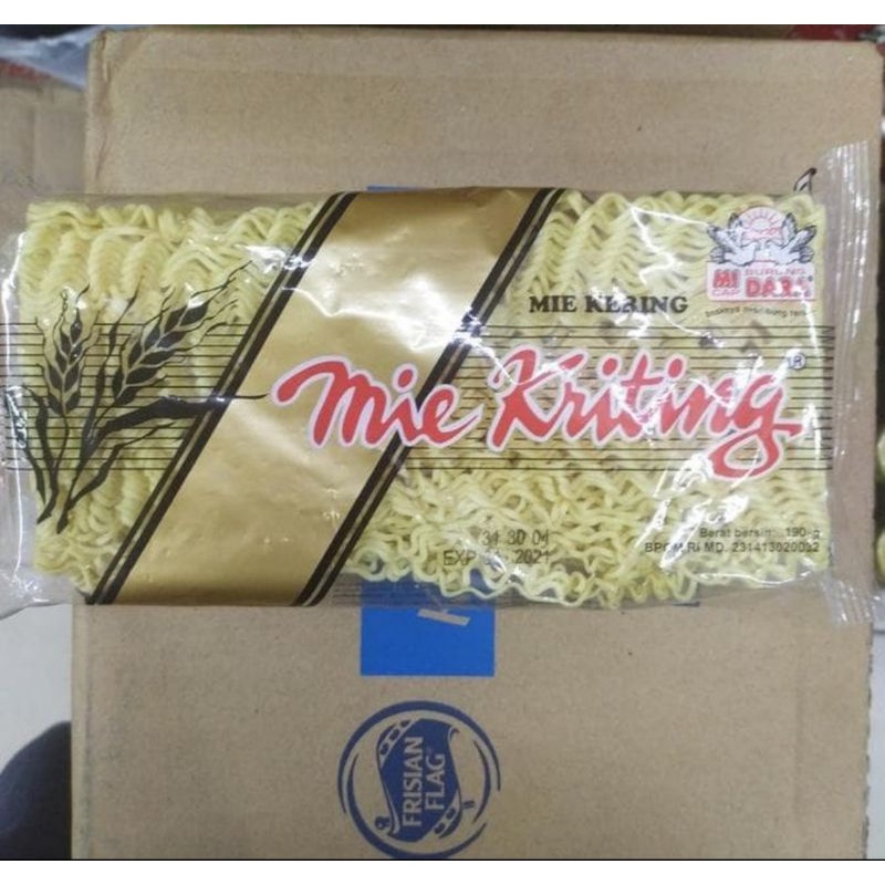 Mie Kering Kriting Cap Burung Dara / Mie Keriting