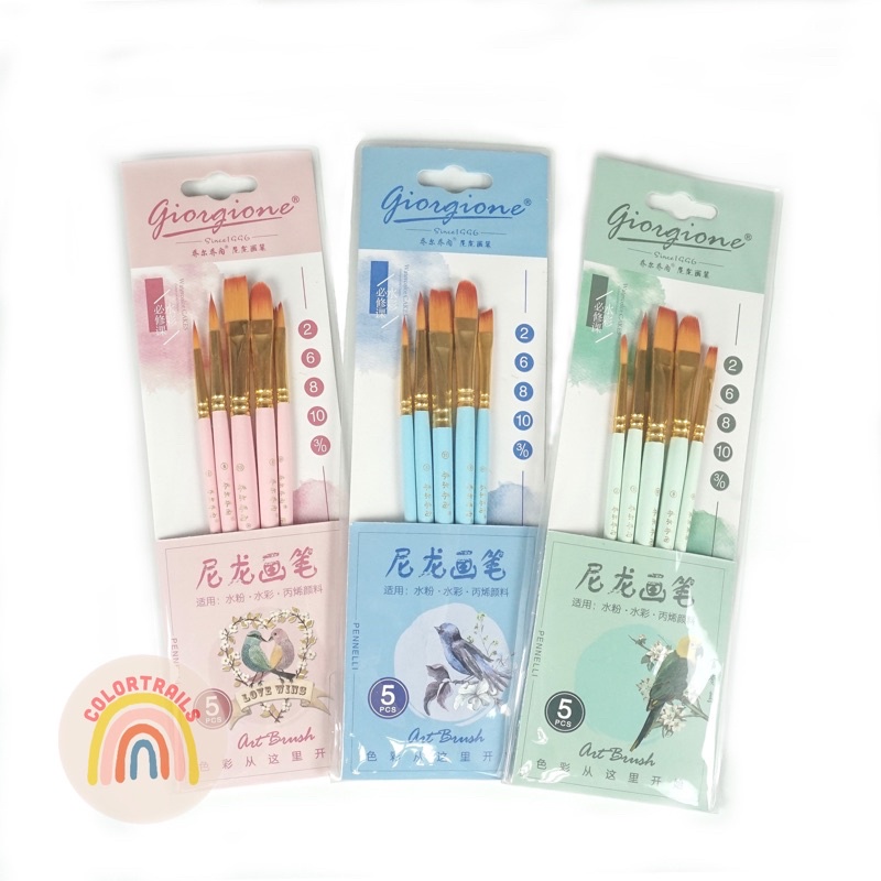 

Giorgione Brush Set 5 pcs Bird Series Kuas Lukis