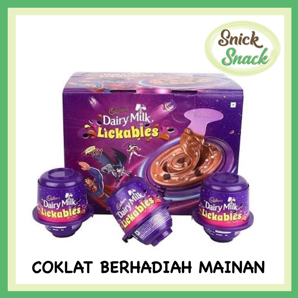 Cadbury Dairy Milk Lickables 20 Gr Coklat Berhadiah Mainan Anak Anak Shopee Indonesia