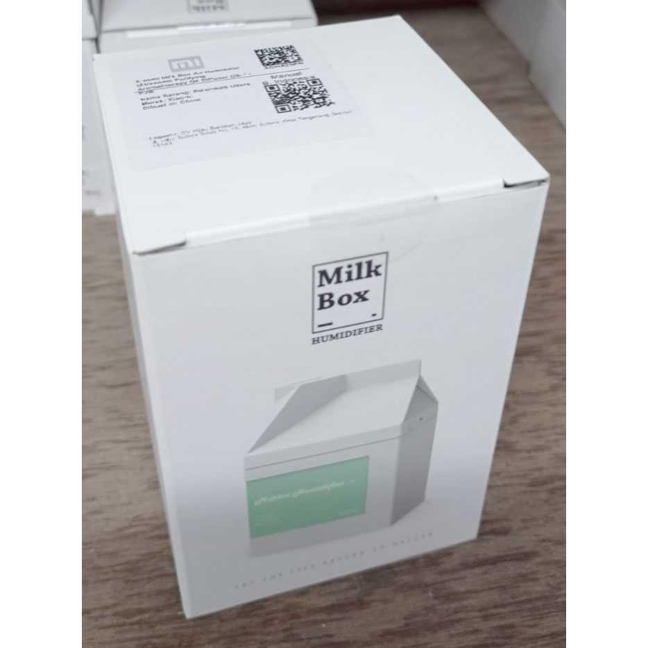 Xiaomi Milk Box Air Humidifier Ultrasonic USB 260ML Humidifer Aromateraphy Karakter Bok Susu Pengharum Ruangan Penyejuk Udara