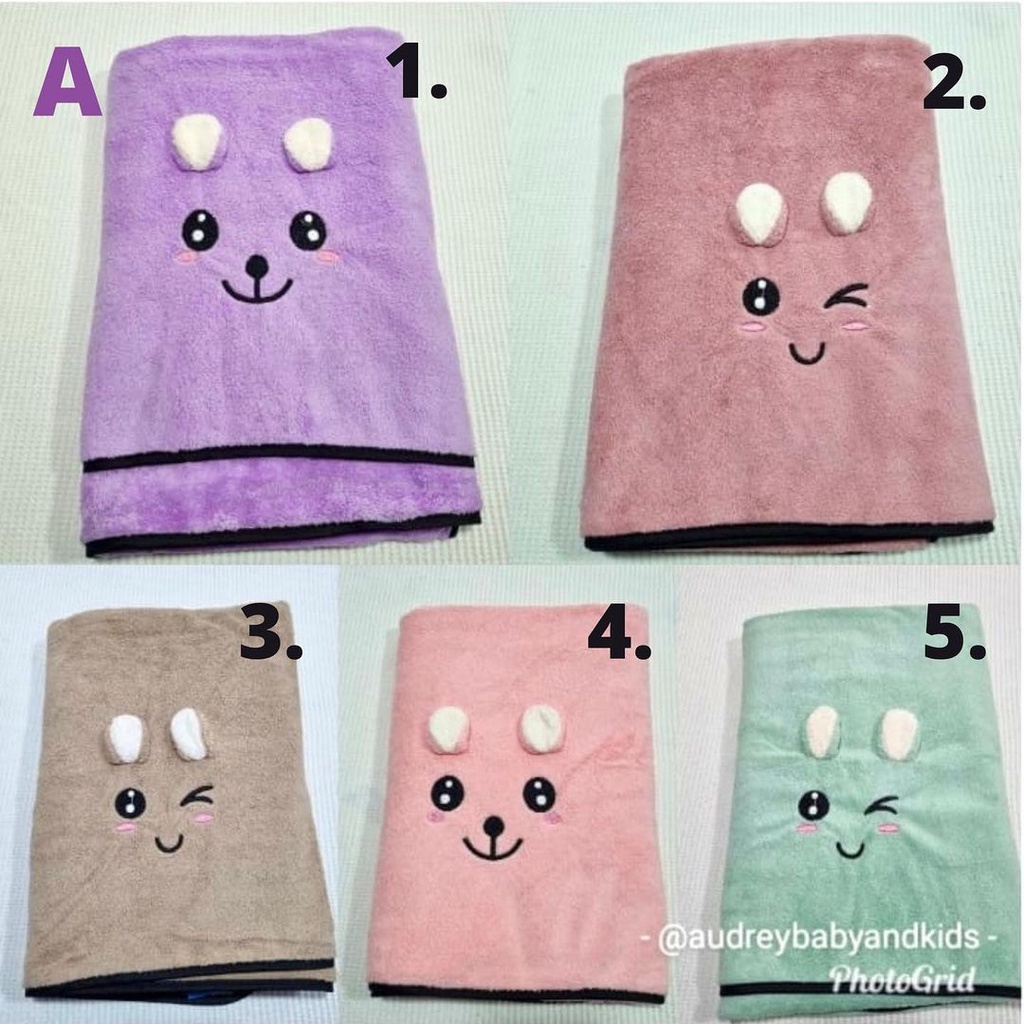 Handuk Microfibre bahan halus ukuran 70x140cm