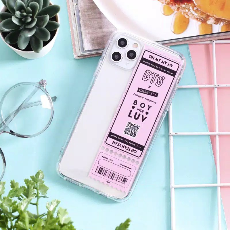 SOFT CASE BTS CLEAR IPHONE OPPO VIVO REALME