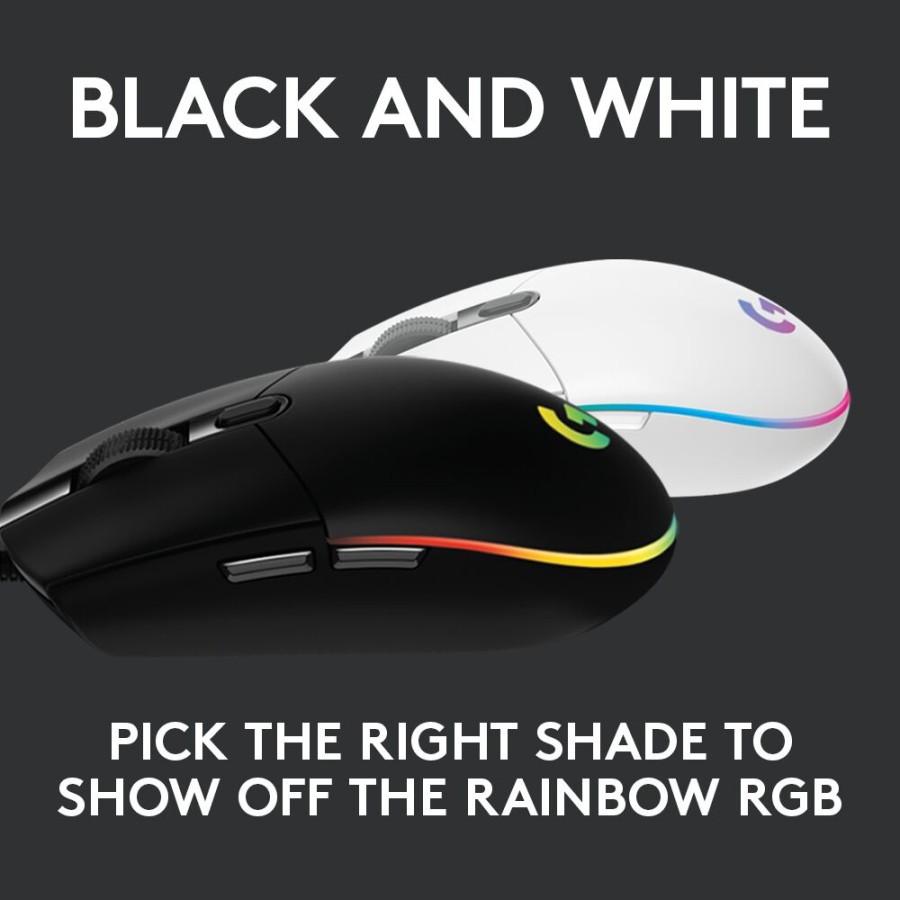 Logitech G102 Lightsync Gaming Mouse black / White