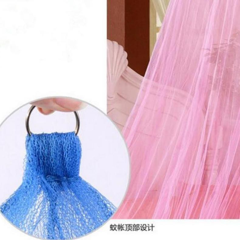 Barang Pilihan.. TIRAI KELAMBU GANTUNG Bulat Anti Nyamuk Jumbo / Kelambu Kasur Tempat Tidur Anti Nya