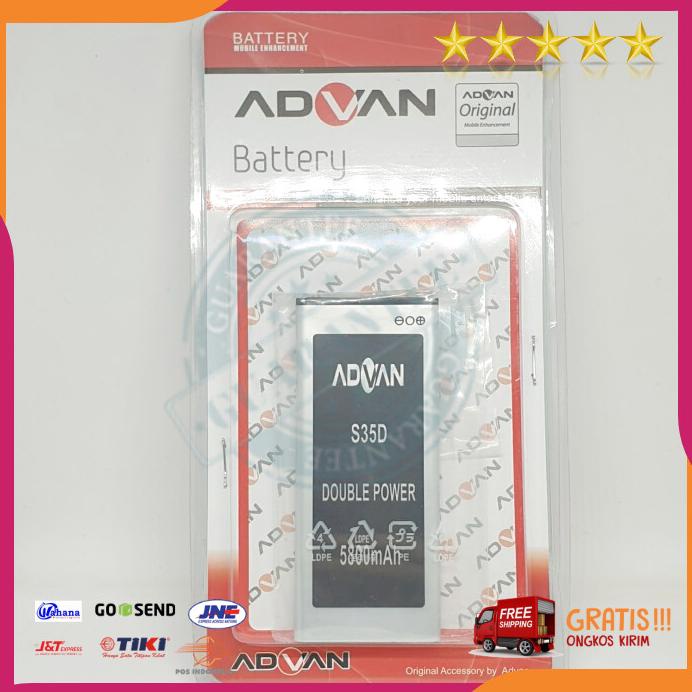 Acc Hp Baterai Advan S3D S35D S35G S35H S4I Double Power Baterai