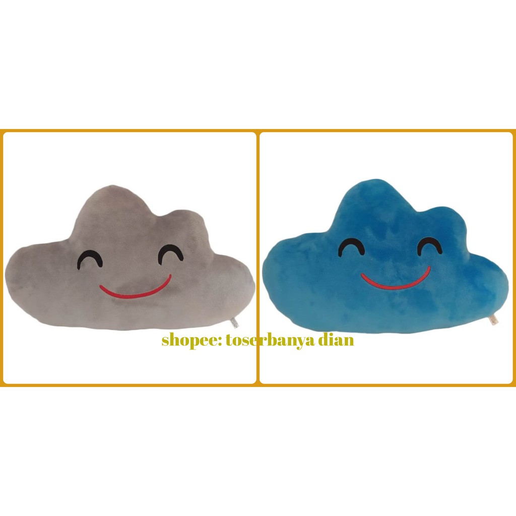 D'KING BEAR Bantal Boneka Dekorasi Rumah Bentuk Awan (Ukuran:49x38cm)