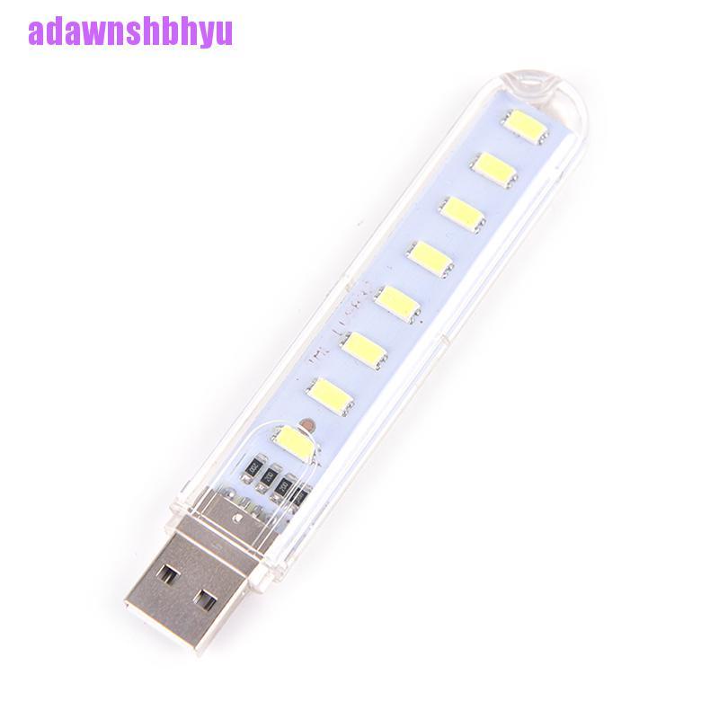 Lampu 8 LED Mini USB Portable Untuk Camping