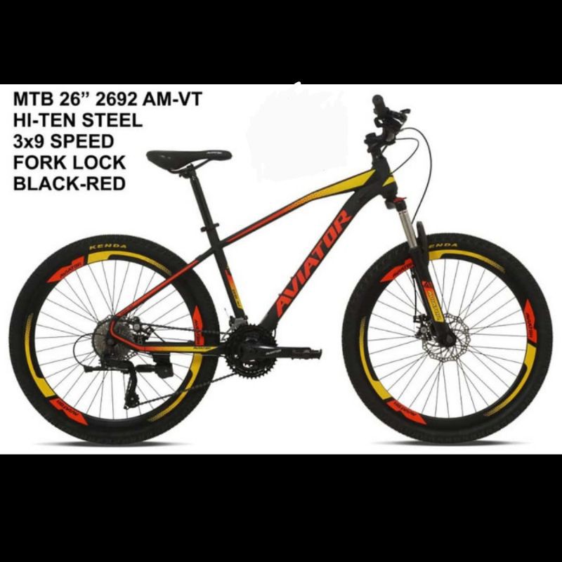 Sepeda Gunung MTB Aviator 2692 AM VT 26inch