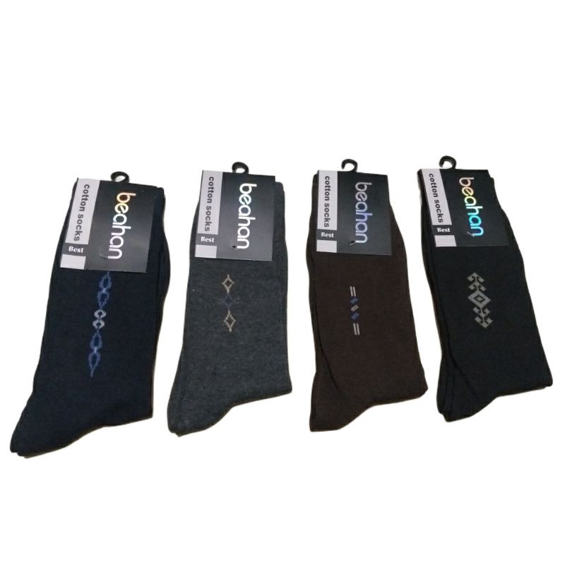 Kaos Kaki Formal Kantor Bisnis pria casual cotton socks solid office boy