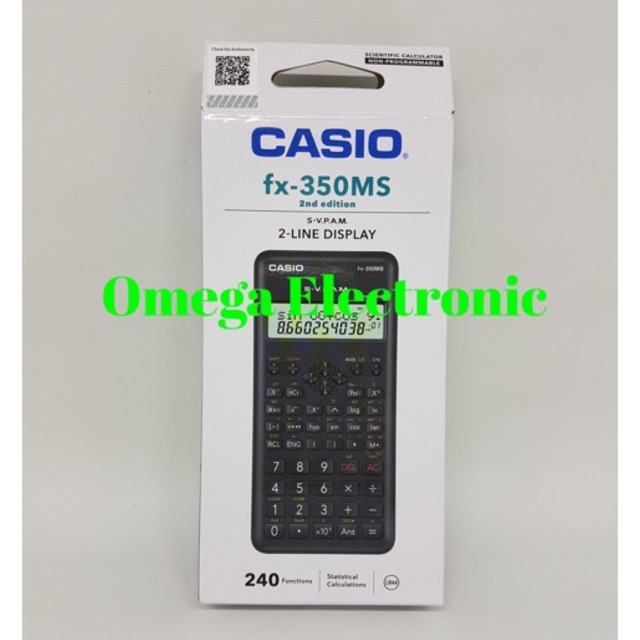 Casio FX 350 MS - Scientific Kalkulator Kuliah Sekolah Calculator FX-350MS 2nd Edition