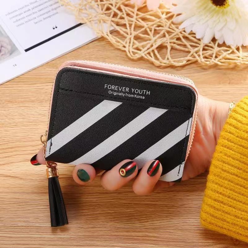 Forever Youth Dompet Wanita Dompet Lipat Pendek Import Murah-5
