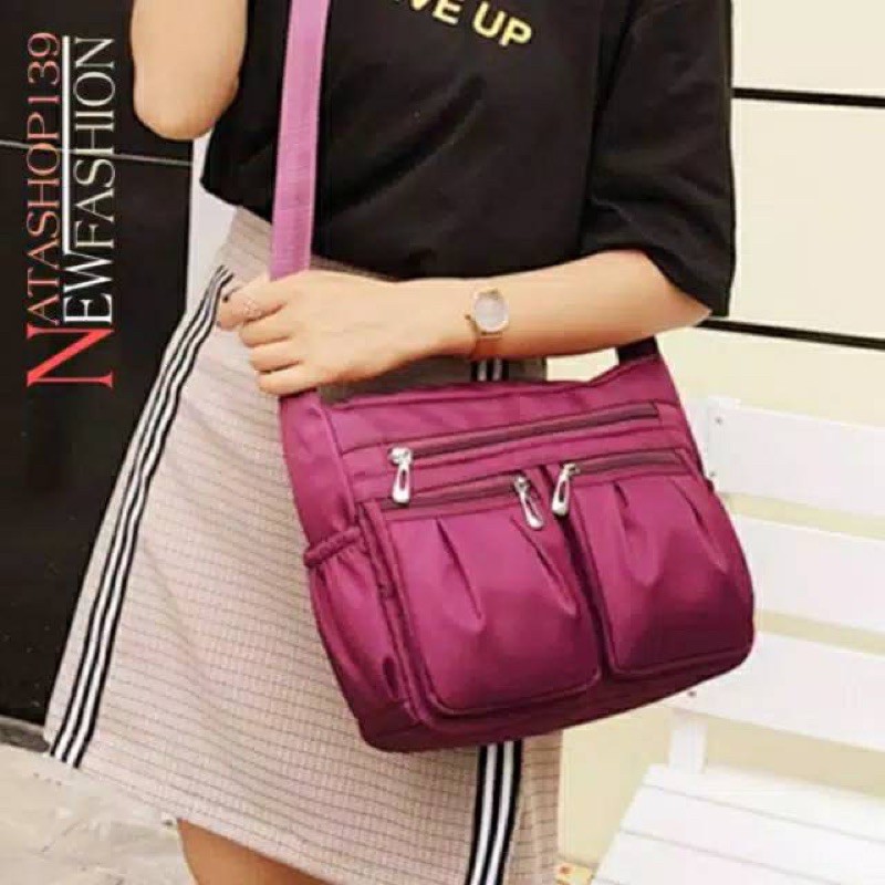 HOT SALE!! Tas Wanita Tas Selempang Multi Saku Fashion Wanita korea