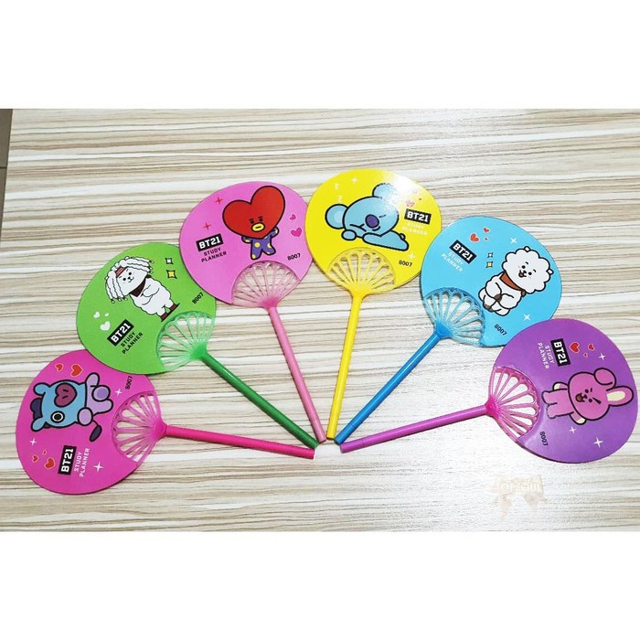 

Pulpen Kipas BT21 / Gel Pen 2in1 unik karakter Kpop BTS Bangtan Boys MG