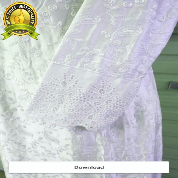 Promo Gamis Sutra Paris Renda Putih/Fashion Wanita Keren