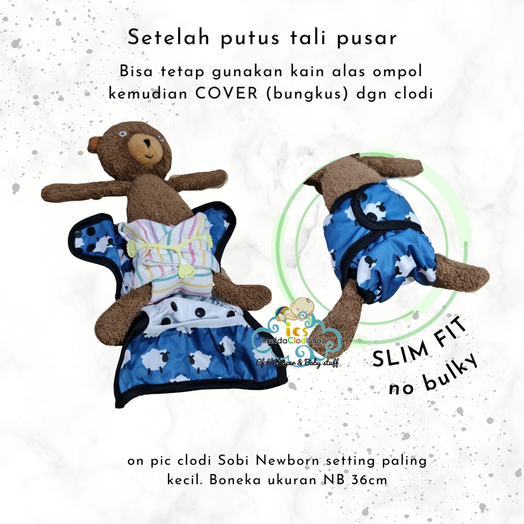 Paket hemat Favorite clodi cover newborn babyoz sobi gglilg polos motif