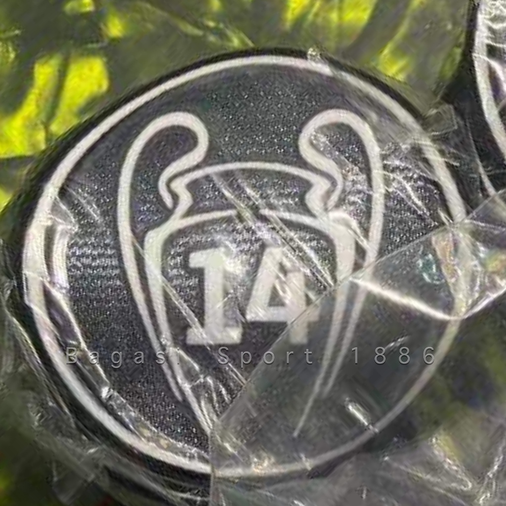 Jual Berbagai Patch Logo Klub Juara Liga Eropa Champion 22/23 Emblem Press Real Madrid 14 kali x 14t