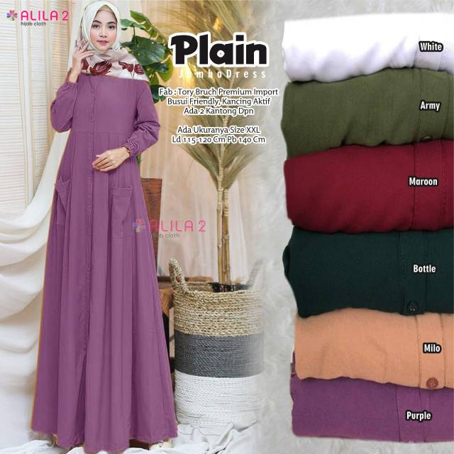 Gamis Plain Jumbo Dress by Alila 2