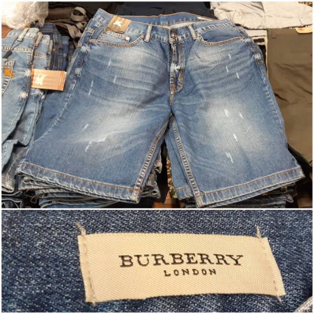 CELANA JEANS PRIA BURBERRY  PENDEK