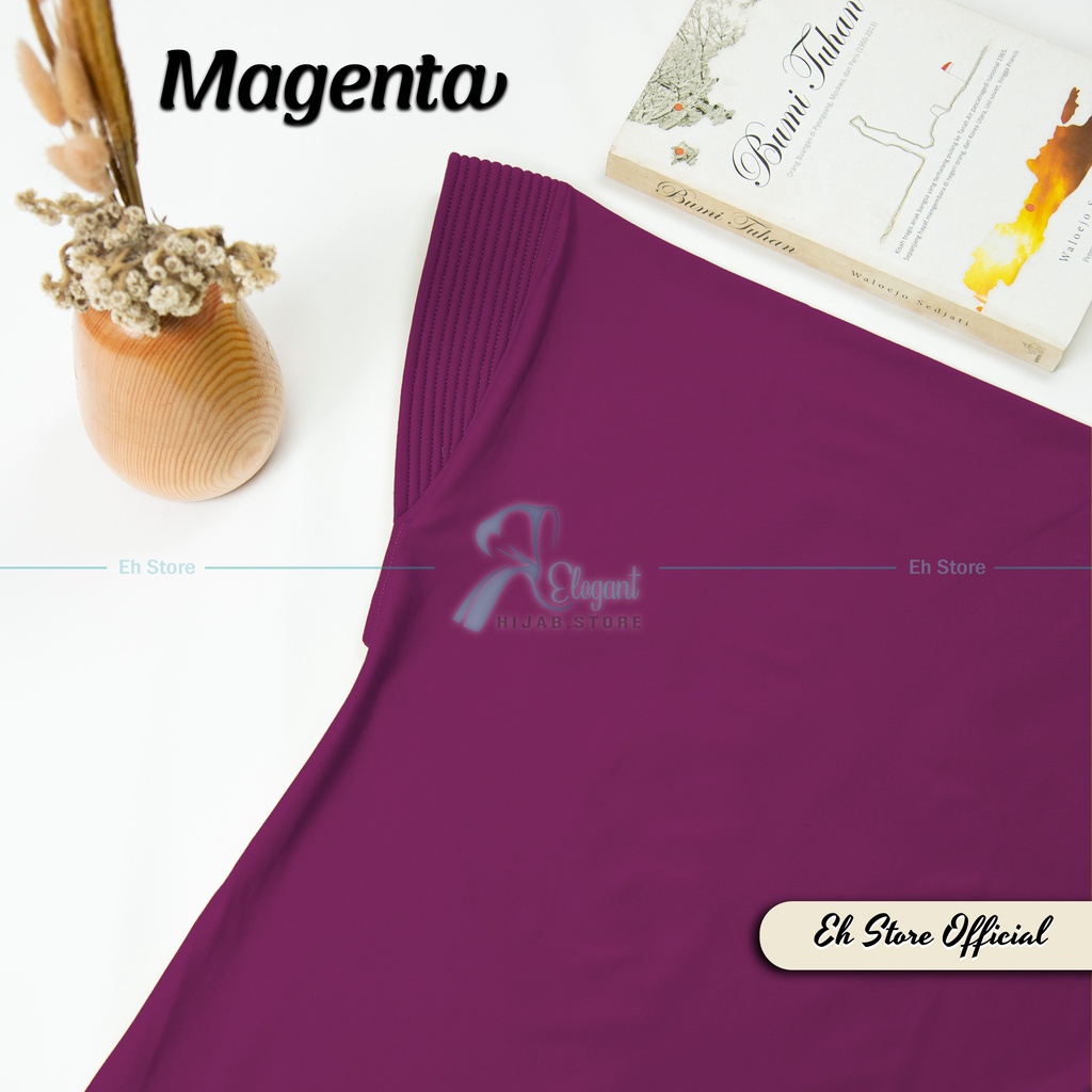 JILBAB BERGO HAMIDAH SPANDEX JERSEY PREMIUM | HIJAB SPORT I JILBAB SPORT I KERUDUNG BERGO I JILBAB INSTAN-Magenta